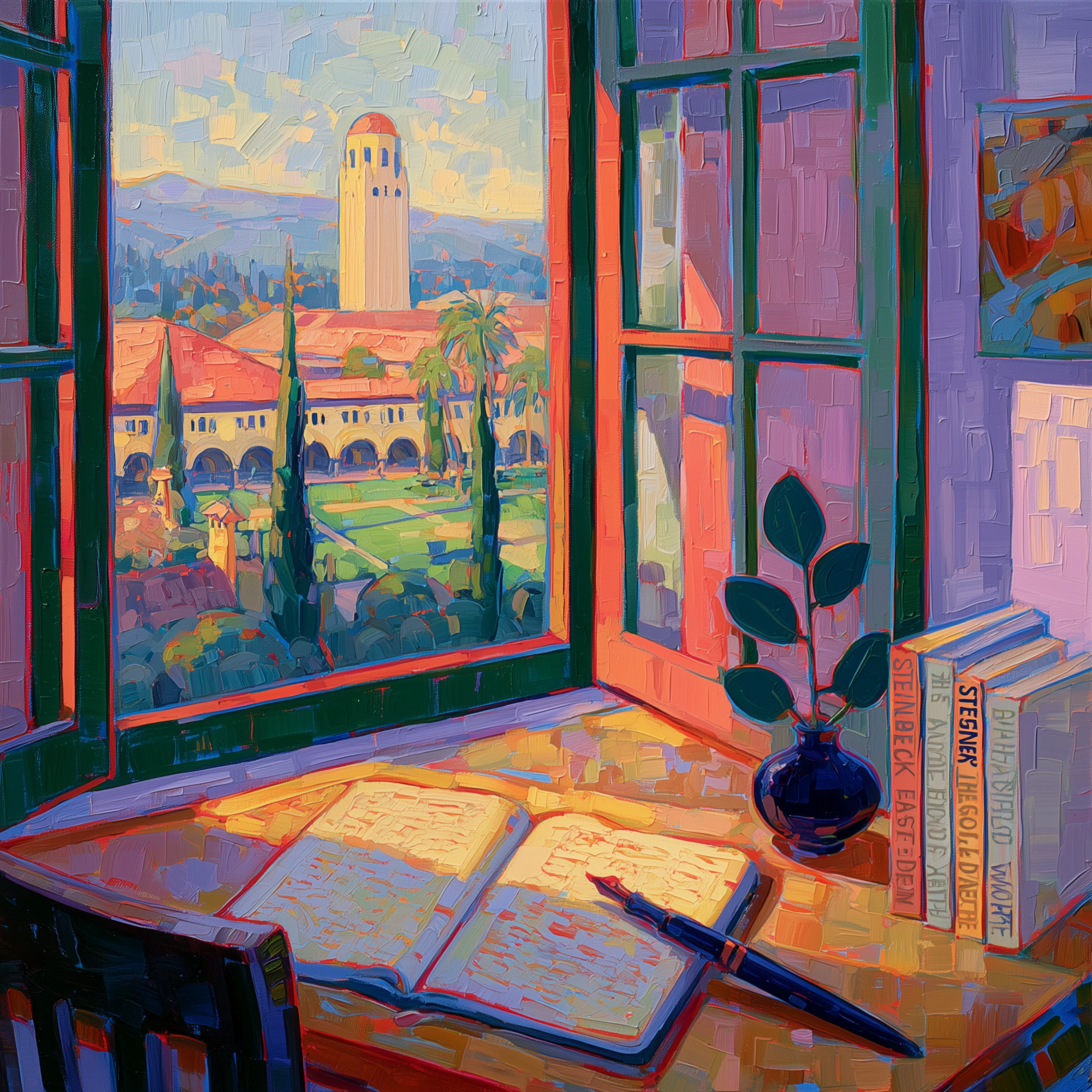 Stanford Tower Through Open Windows jigsaw puzzle