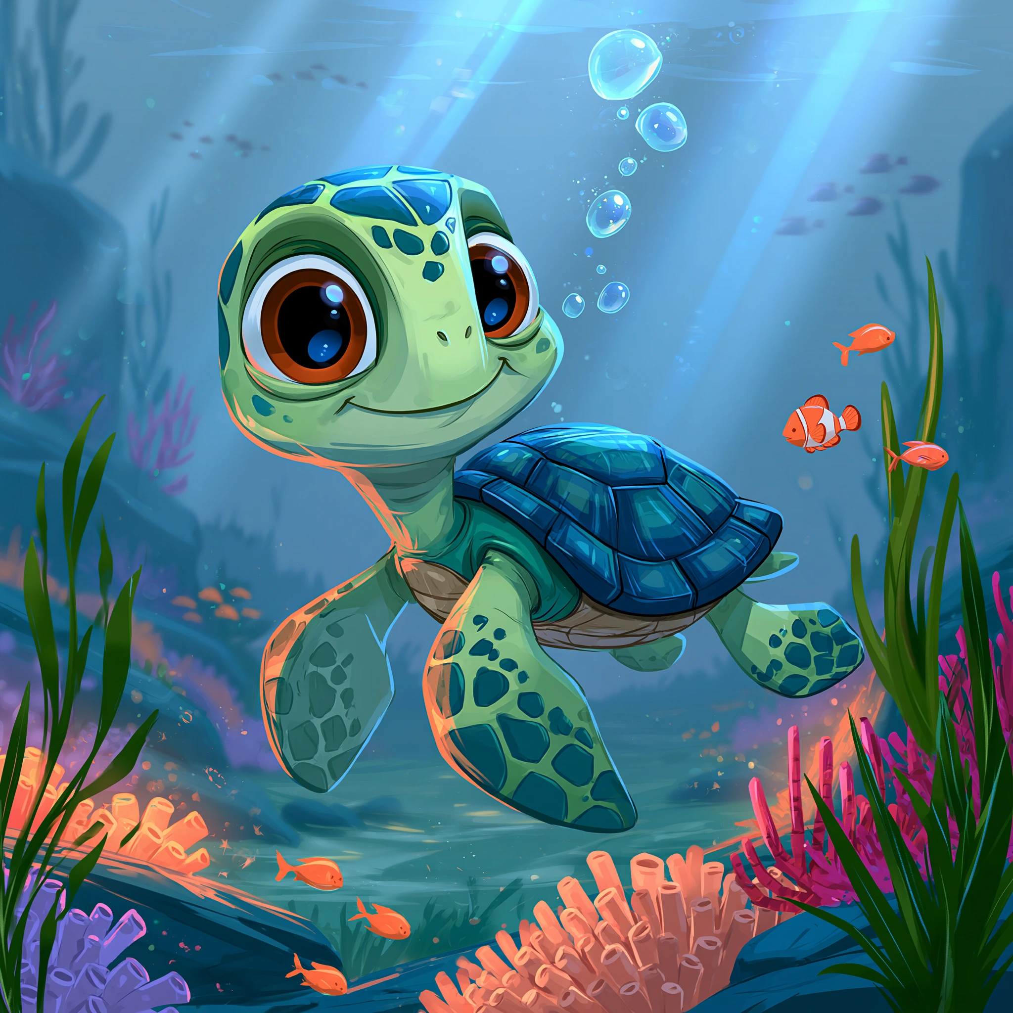 Adorable Sea Turtle Adventure jigsaw puzzle