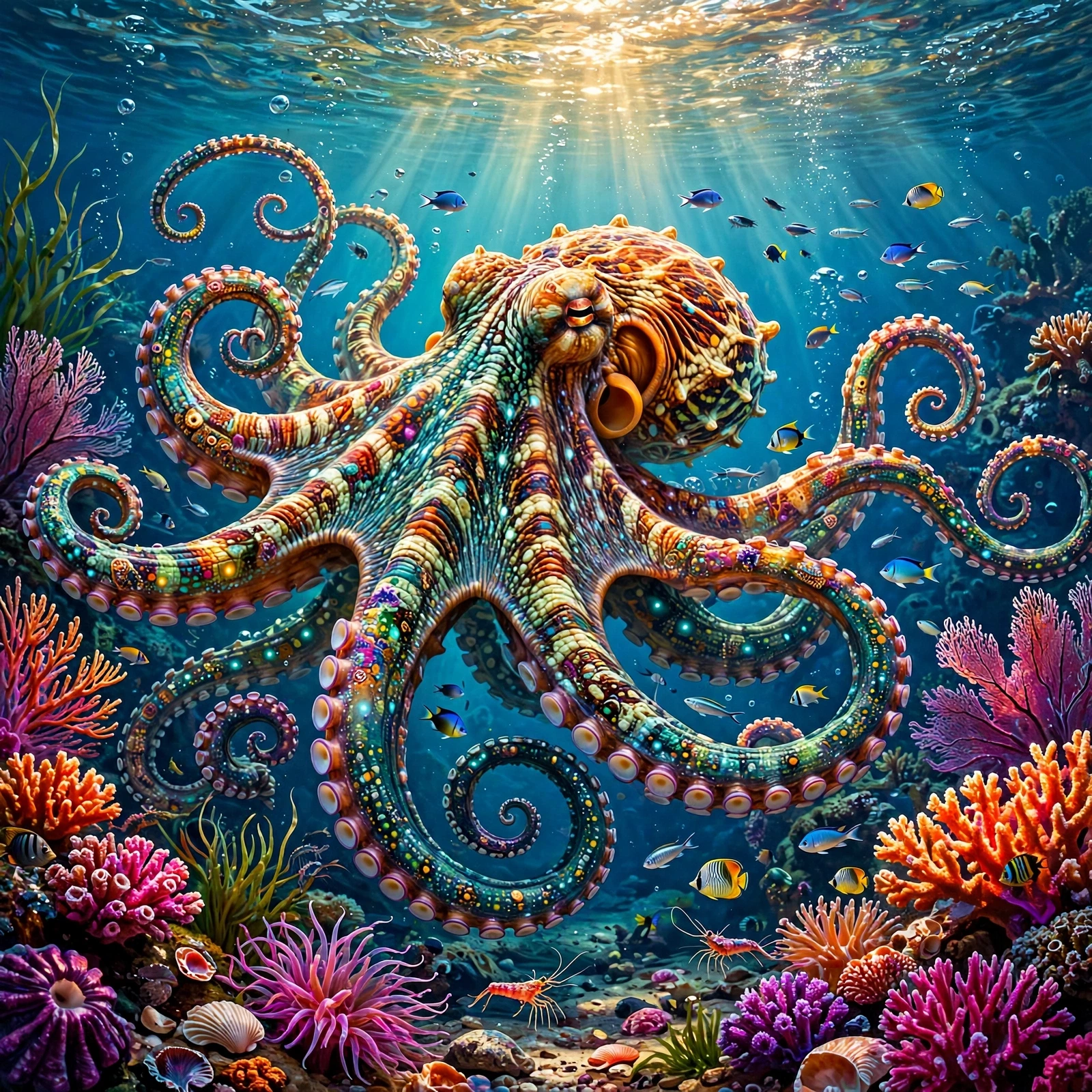 Octopus Among the Coral jigsaw puzzle