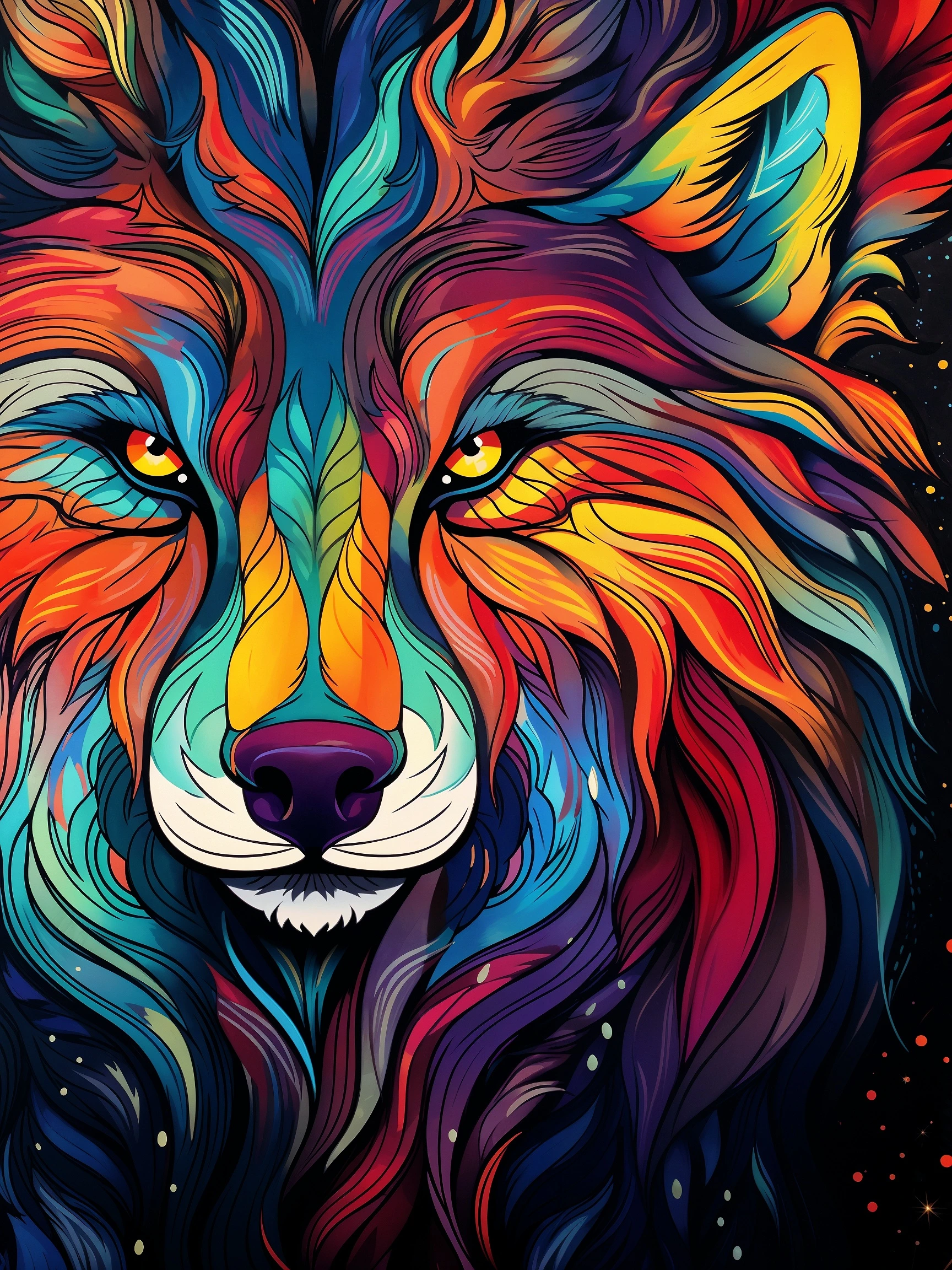 Lion's Fire and Storm jigsaw puzzle