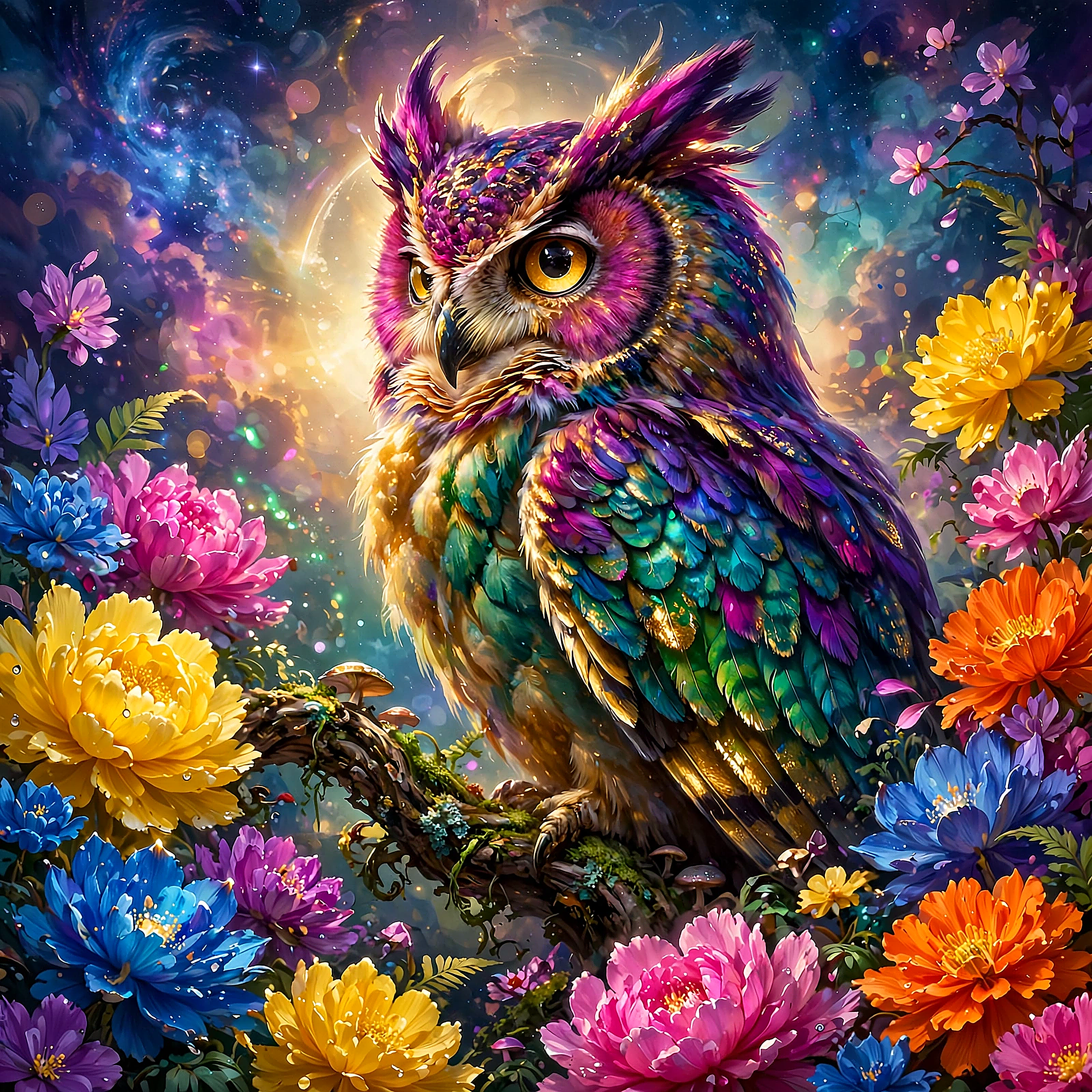 Colorful Owl jigsaw puzzle