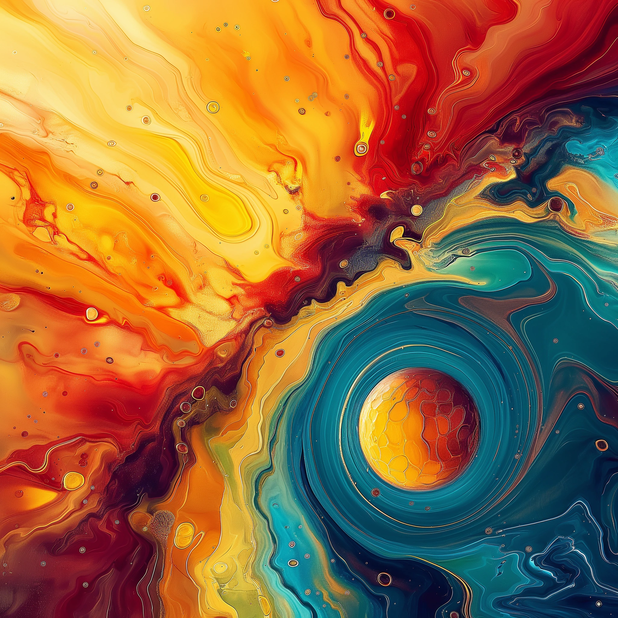 Cosmic Fire and Ice Swirl jigsaw puzzle