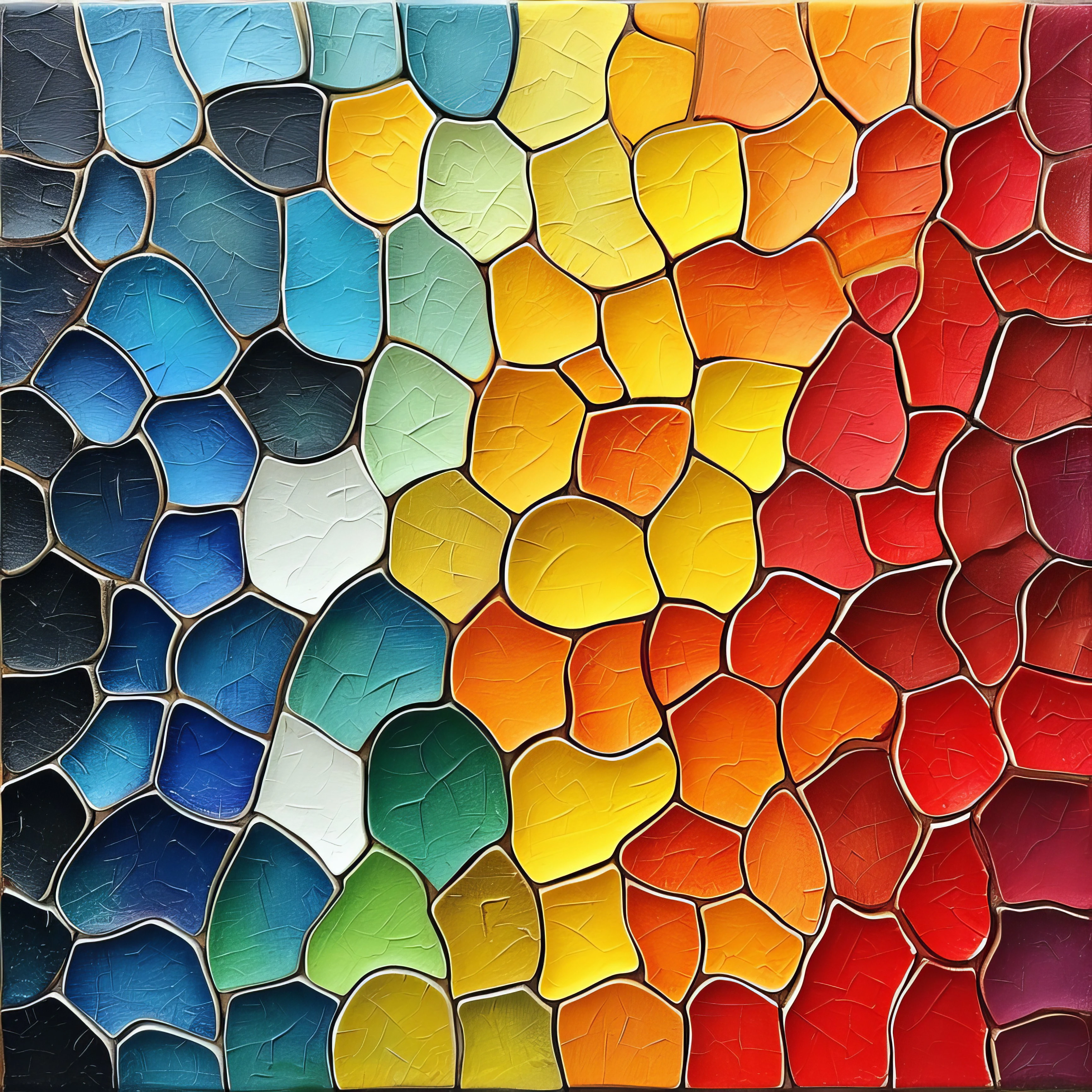 Chromatic Mosaic Stained Glass jigsaw puzzle