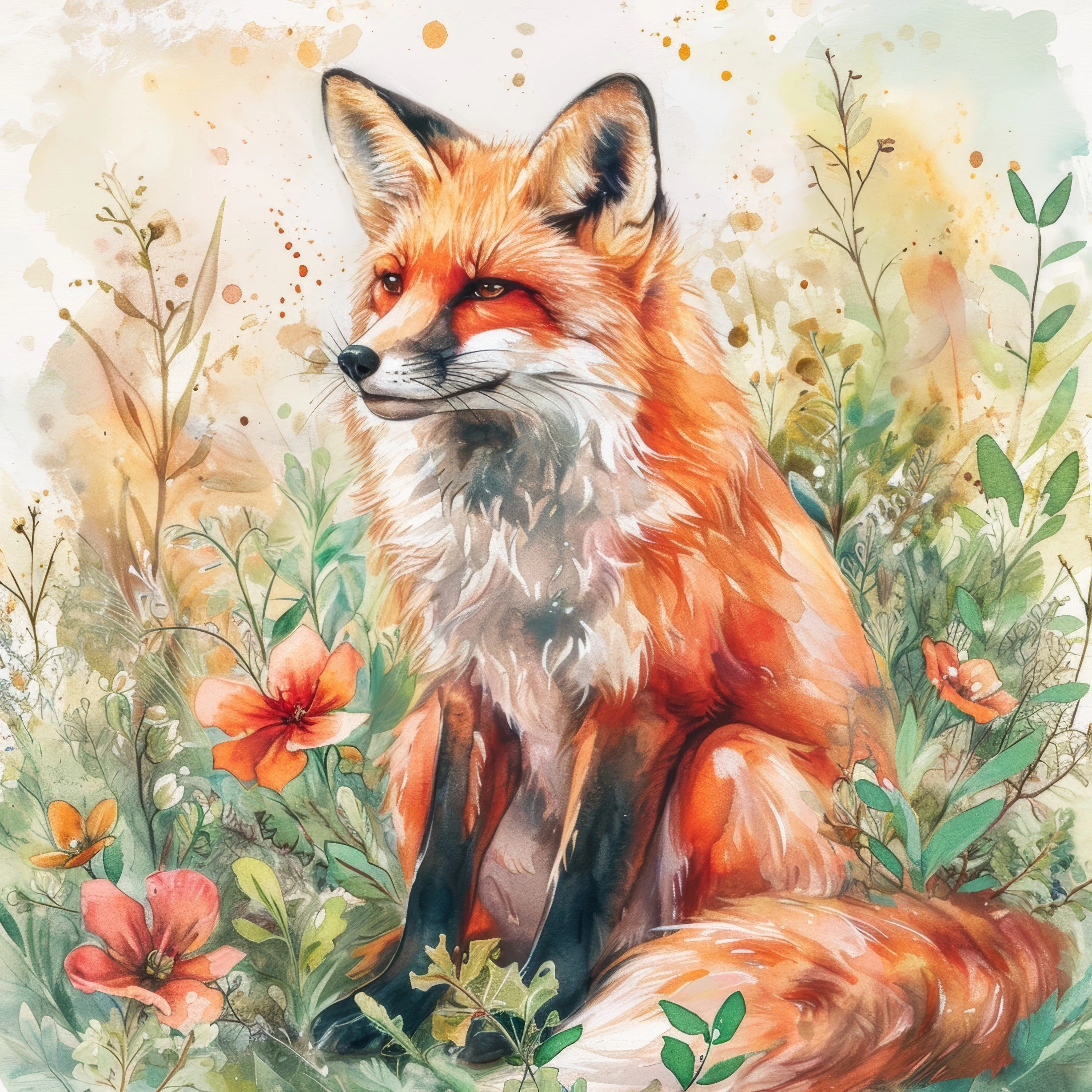 Radiant Red Fox Spirit Portrait jigsaw puzzle