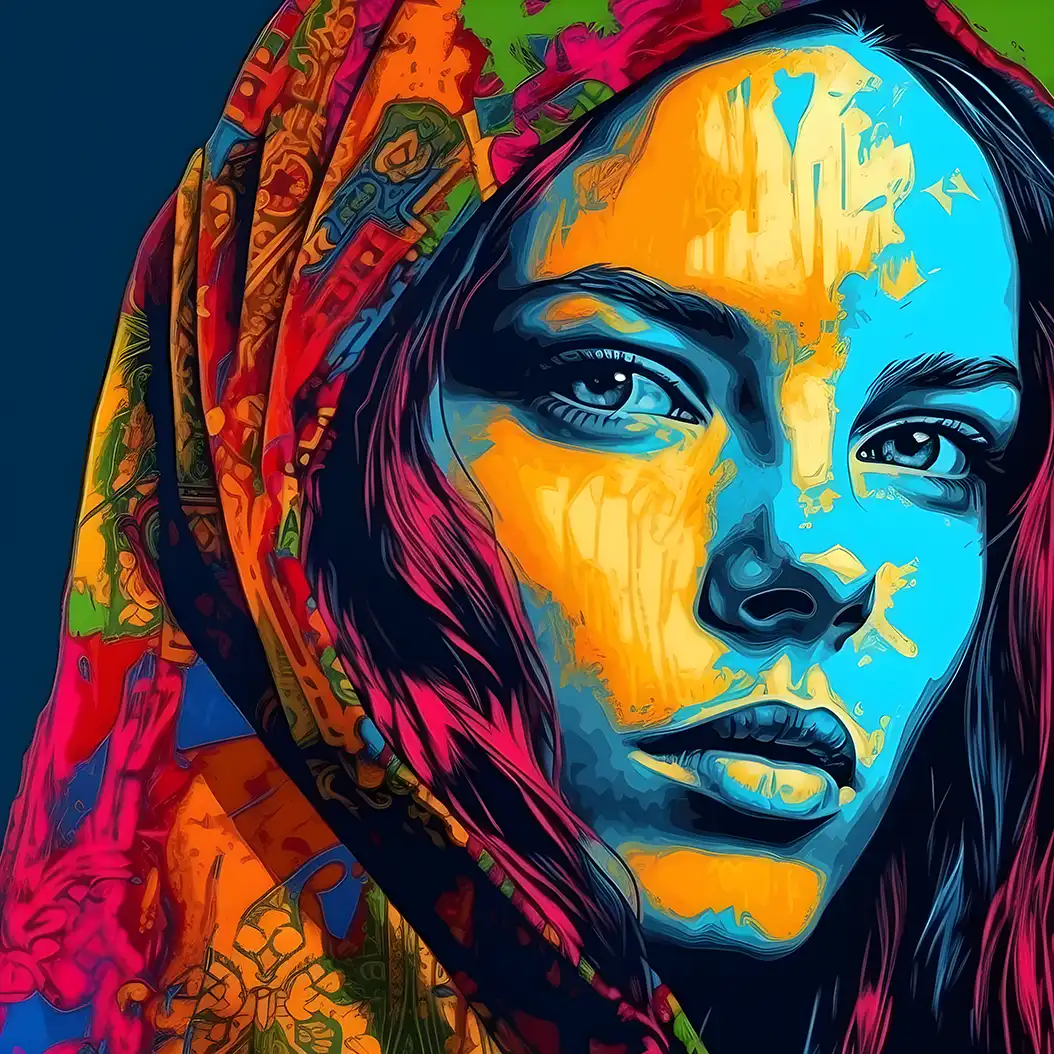 Artistic Clorful Portrait