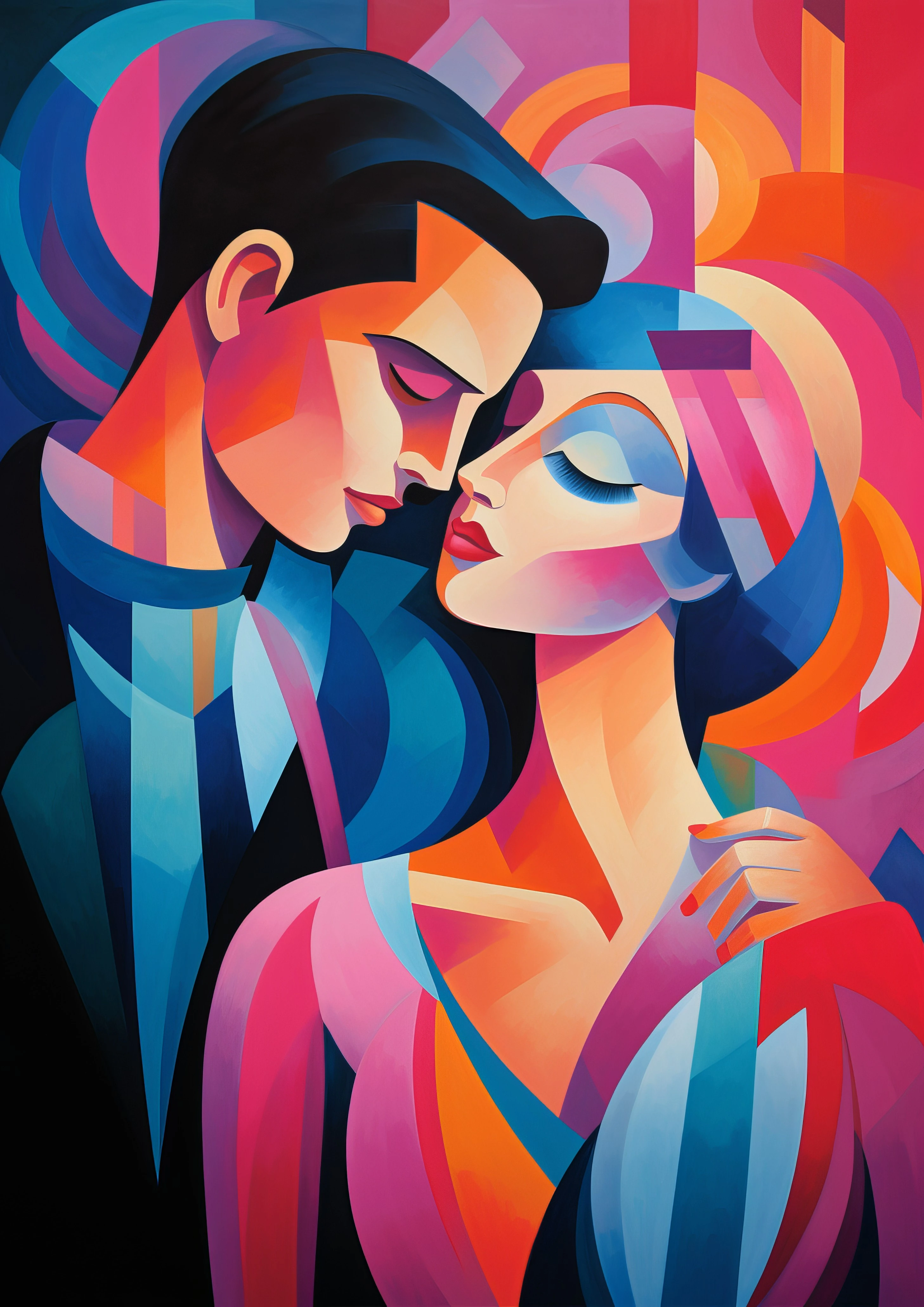 Two Hearts in Colour jigsaw puzzle