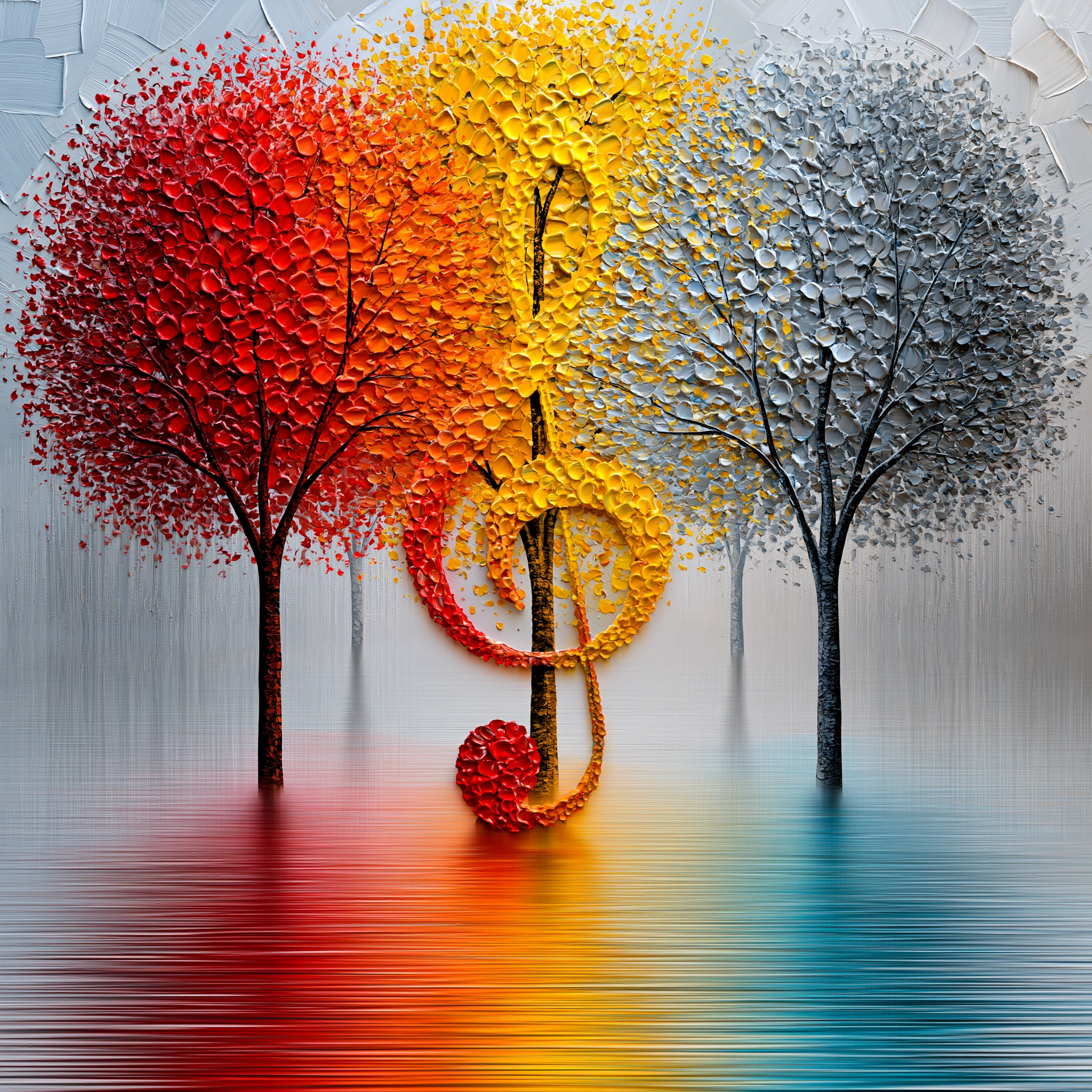 Trees Through the Seasons jigsaw puzzle