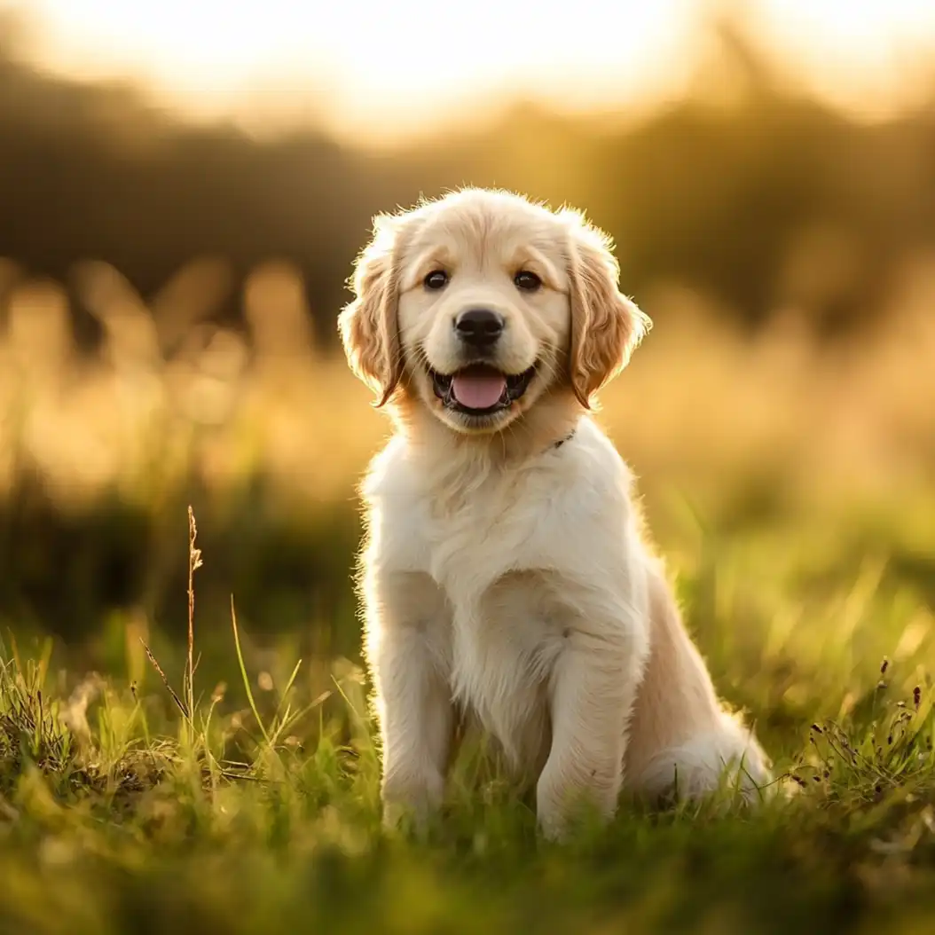 Golden Retriever Puppy Portrait,