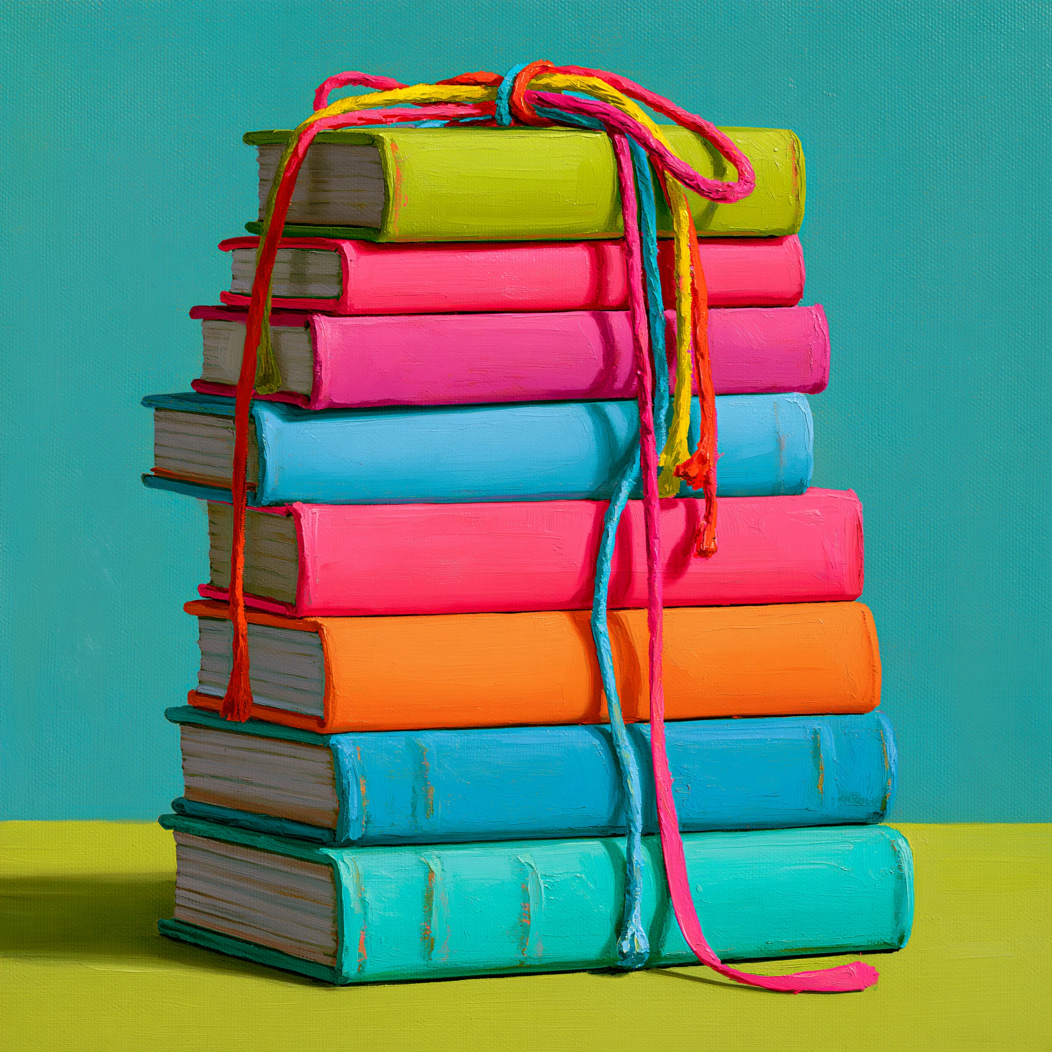 Colorful Stack of Books jigsaw puzzle