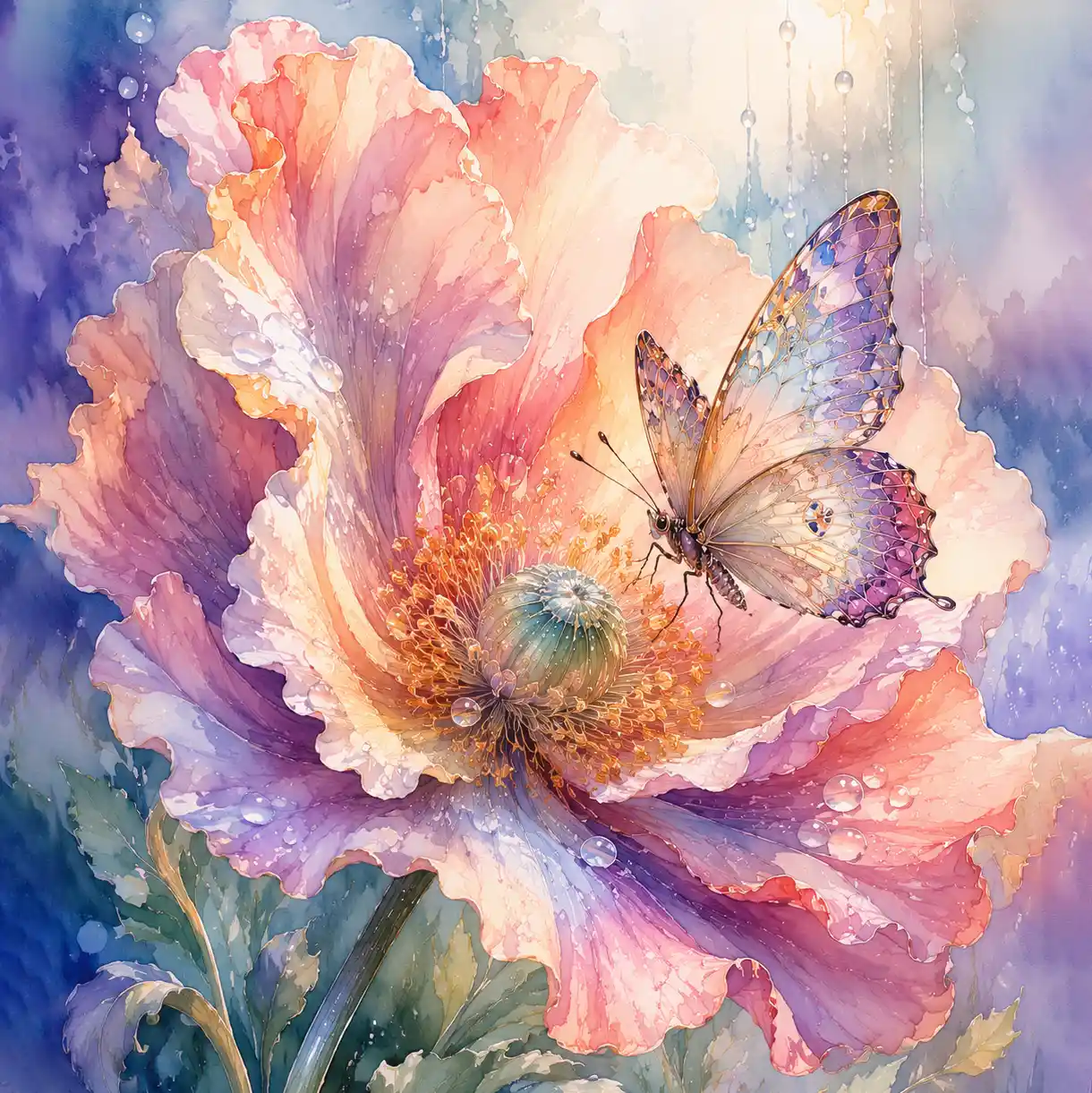 Flower And Butterfly