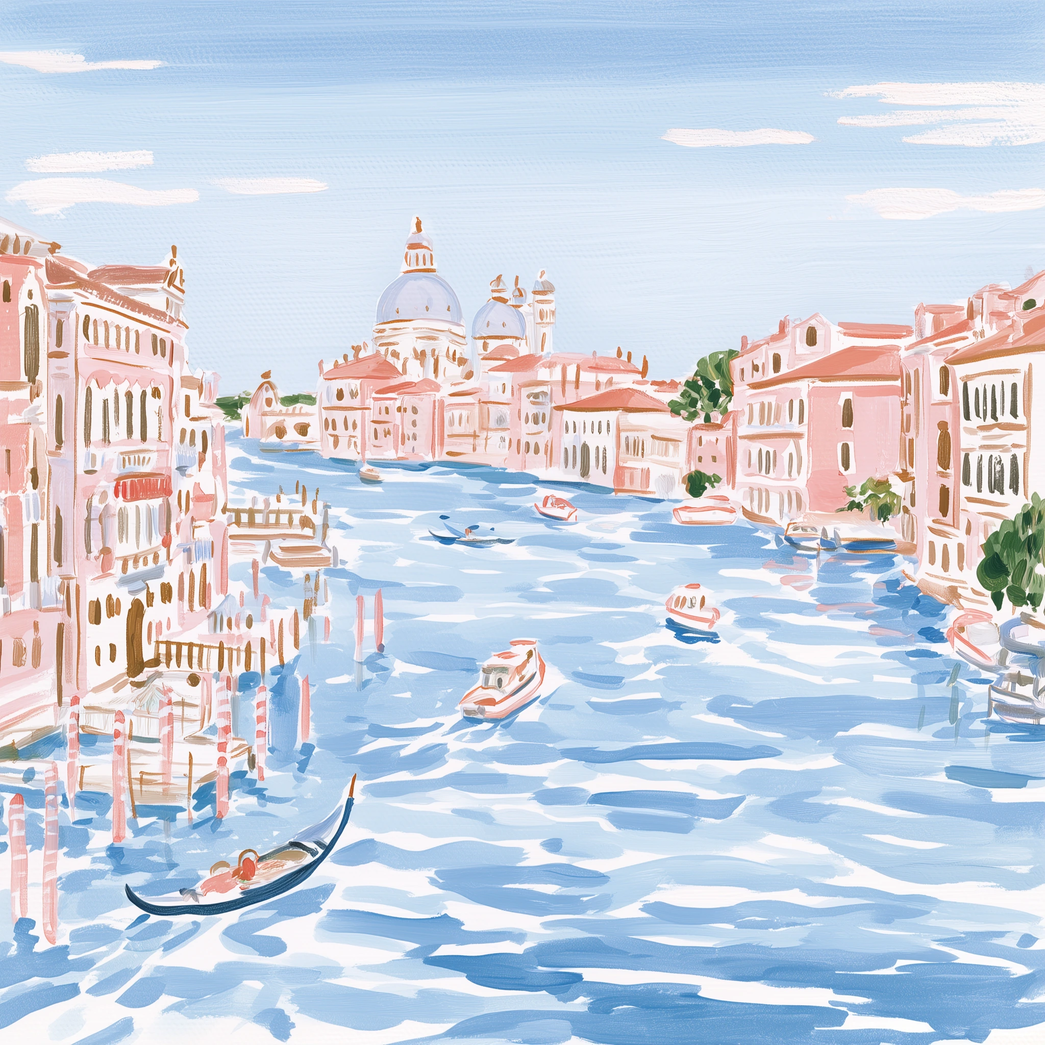 Gondolas on the Grand Canal jigsaw puzzle