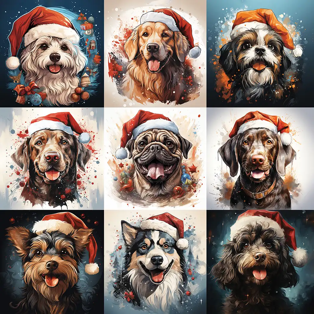 Chritsmas Dogs 2 jigsaw puzzle