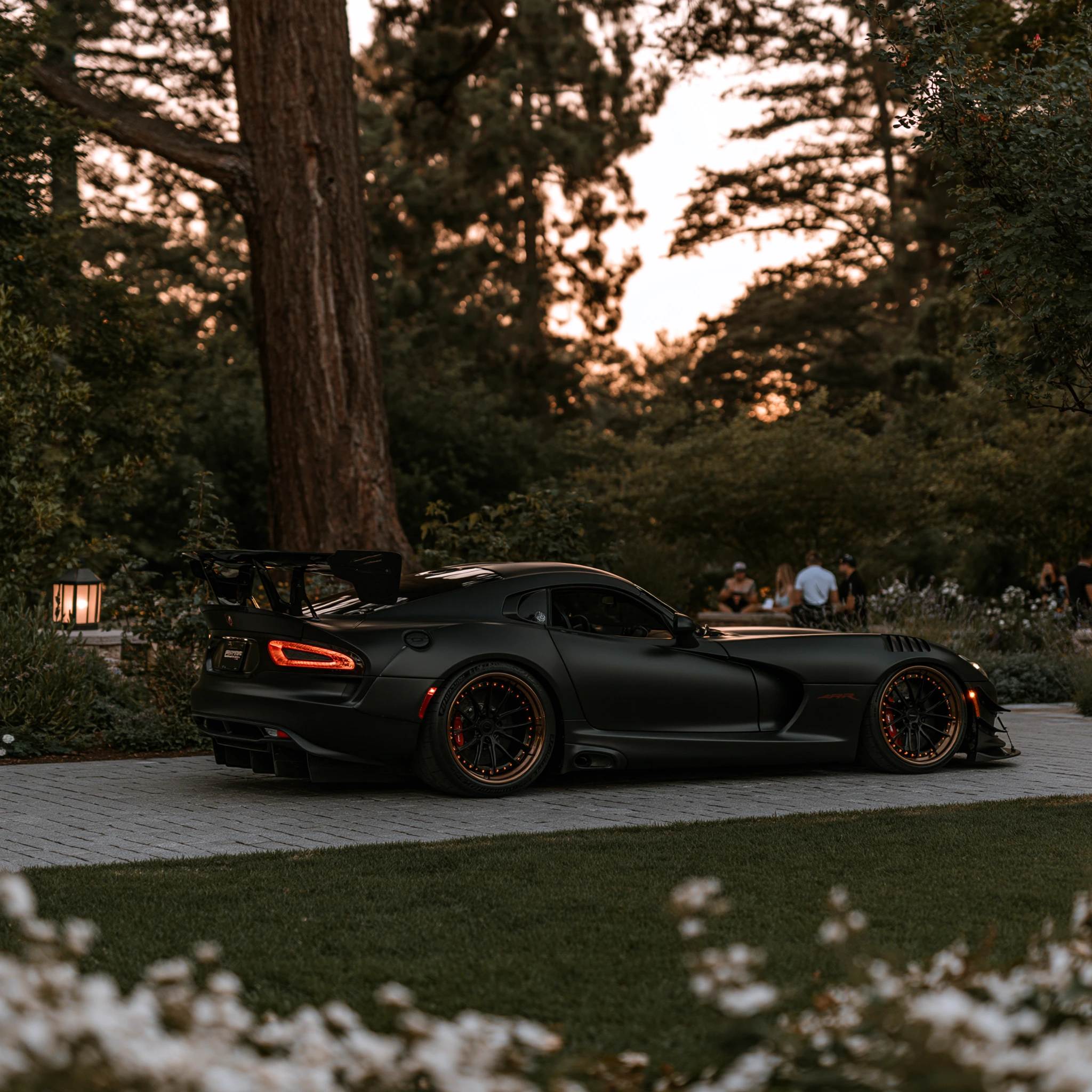 Black Sports Car at Dusk jigsaw puzzle