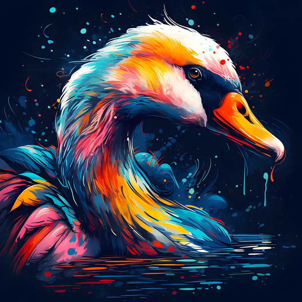 Colorful Swan jigsaw puzzle