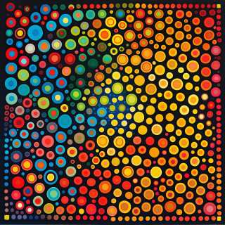 Colorful Circles Gradient Mosaic jigsaw puzzle