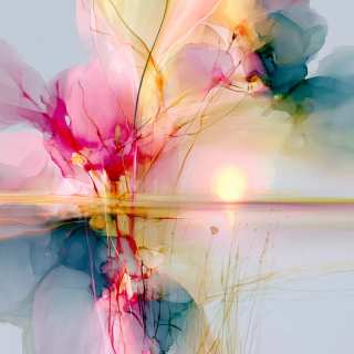 Sunset Reflection in Watercolor jigsaw puzzle