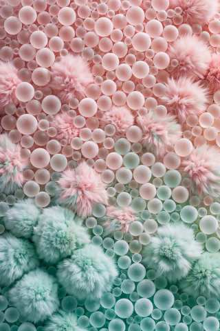 Pompoms Meet Frosted Spheres jigsaw puzzle