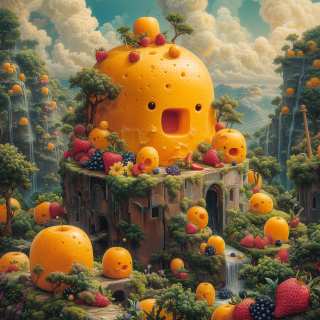 пъзел Whimsical Fruit Fantasy Kingdom
