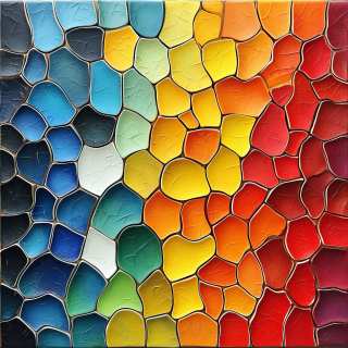 Chromatic Mosaic Stained Glass jigsaw puzzle