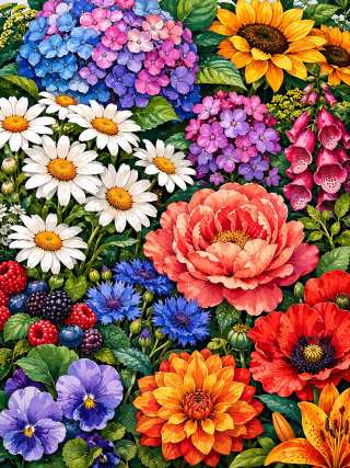 Garden in Full Bloom jigsaw puzzle