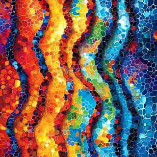 Cellular Rainbow Waves jigsaw puzzle