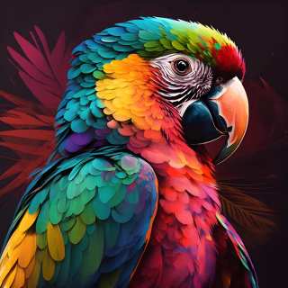 puzzle Colorful Parrot 1