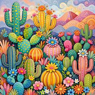 Desert Garden in Bloom jigsaw puzzle